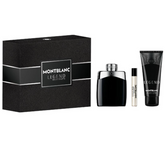 Mont Blanc Legend 3PCS Gift Set - 100ML EDT Spray + 100ML Shower Gel + 7.5ML EDT Spray (Men)